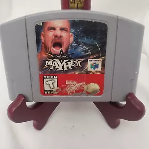 WCW Mayhem Nintendo 64 N64 1999) Cartridge Only Label Wear - Picture 1 of 4