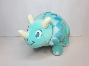 Disney World Animal Kingdom Plush Dinoland Triceratops 9" Dinosaur Blue Stars VG - Picture 1 of 9