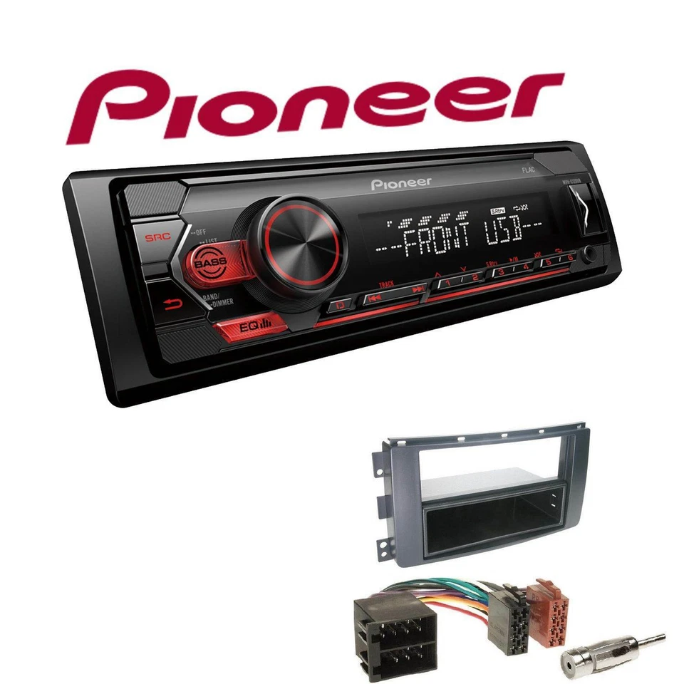 Pioneer 1-DIN Autoradio USB AUX Android für Smart ForTwo Cabrio Coupe 2007-2010