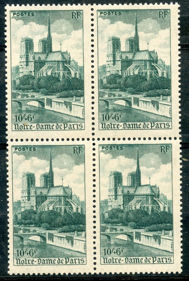 Stamp France New No. 776 Block Of 4 // Notre Dame De Paris - Image 1 of 1
