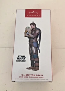 NIB New Hallmark Keepsake Star Wars 2022 Mandalorian I'll See You Again Ornament - Bild 1 von 3
