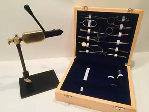 REDUCED - FLYCAST Rotary Fly Tying Vice and FULL SET of tools - Picture 1 of 7