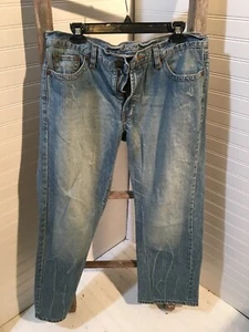 Carbon Distressed Boot Cut Jeans Mens Size 32x30 348 - Picture 1 of 12
