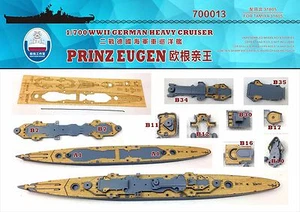 Shipyard 1/700 700013 Wood Deck German Prinz Eugen for Tamiya - Picture 1 of 1