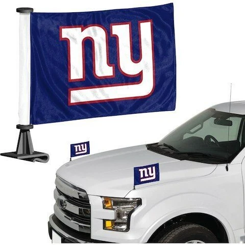 New York Giants NFL Ambassador Car Flag Set Cover