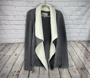 Outback Trading Company XL Leia Cardigan Gray Sherpa Cascade Sweater Jacket LKNW - Picture 1 of 7