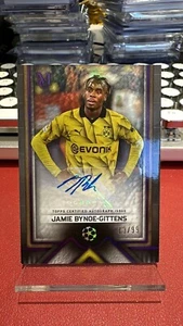 2023-24 Topps Museum UEFA Jamie Bynoe-Gittens AUTO /99 Dortmund - Picture 1 of 2