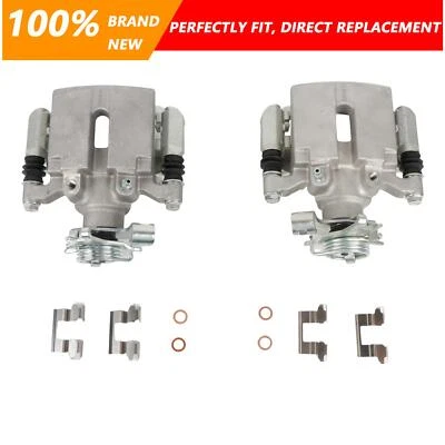 2x Rear Brake Calipers w/ Bracket for Chevy Malibu HHR Pontiac G5 G6 Saturn Aura - Image 1 of 4