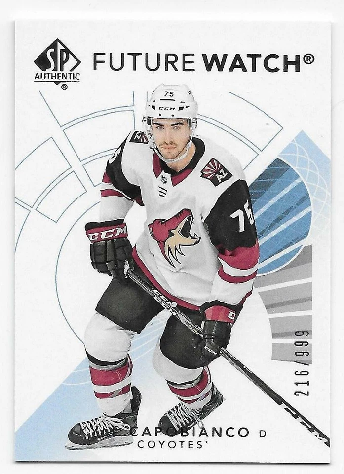 17/18 SP AUTHENTIC FUTURE WATCH RC #188 Kyle Capobianco #216/999 - Image 1 of 1