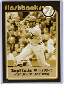 Willie Stargell 2020 Topps Heritage Baseball Flashbacks 5x7 Gold #BF-13 /10 Pira