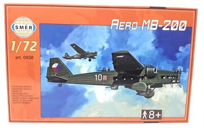 Modellbau Kunststoff Modellbausatz SMER Militär 1:72 Flugzeug Bloch Aero MB 200