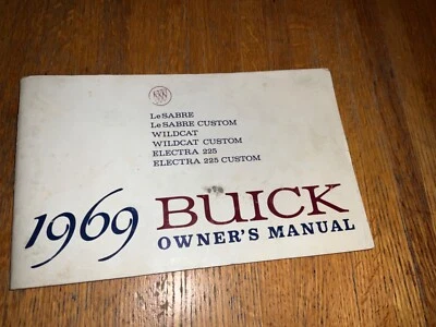 GM 1969 BUICK Wildcat Electra Le Sabre Manual del Propietario Accesorios Catálogo Colores Foto 1 de 4