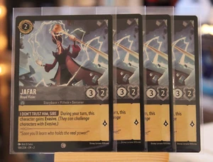 Disney Lorcana Play Set - Jafar Royal Vizier - 184/204 NM+ NON-Foil x4 Cards - Picture 1 of 1
