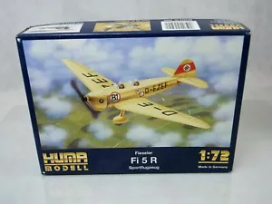HUMA Modell n° 2509 Fieseler Fi5R Sportflugzeug maquette avion kit 1/72 neuf - Imagen 1 de 4