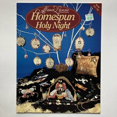Alma Lynne Homespun Holy Night Ornaments Cross Stitch Pattern Chart Christmas - Image 1 of 3