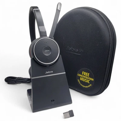 Jabra Evolve 75 UC Wireless Headset + Stand – Open Box – Excellent - Image 1 of 4