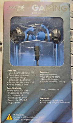 Auriculares Vibe Gaming LED Boom Mic. Envío gratis Foto 1 de 2