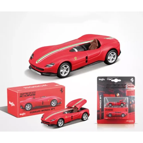 FERRARI MONZA SP-1 CABRIOLET RED 1:64 Maisto Auto Stradali Modellino Nuovo - Immagine 1 di 3