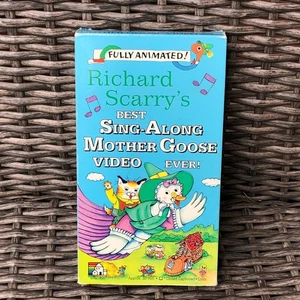 Richard Scarrys Best Sing-Along Mother Goose Video Ever VHS Tape 1994 Kids Show - Picture 1 of 5