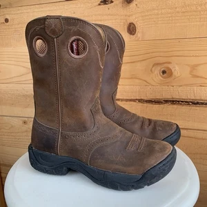 Twisted X 7.5 Womens Work Boot Western WAB0001 Distressed Saddle Leather Brown - Picture 1 of 8