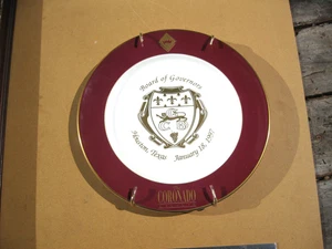 Houston Texas Vintage "The Coronado Club" Board of Governors 13" Plate 1/18/97 - Picture 1 of 4