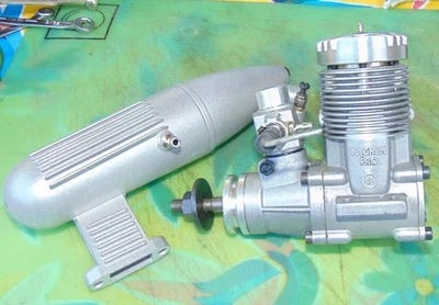 Magnum 45 Pro ABC RC Model Airplane Engine, cleaned, new muffler - Image 1 of 4