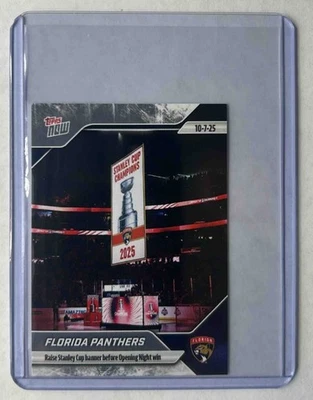 Florida Panthers 2025-26 NHL Topps Nnow Pegatina #1 Stanley Cup Banner Preventa Foto 1 de 2