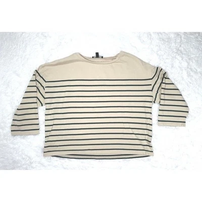 Weekend Max Mara Топ Estella хлопок в полоску трикотажа 3/4 рукав размер средний/большой - Изображение 1 из 4