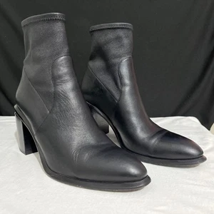 Alexander wang Suede Black Leather boots Size 7 Woman Boots Heels Used - Picture 1 of 9