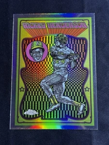 Rickey Henderson 2025 Topps Chrome #UV-12 Ultra Violet All-Stars SSP Case Hit - Bild 1 von 6