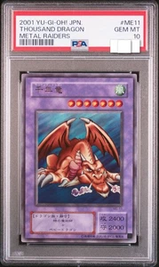 Yu-Gi-Oh PSA10 Thousand Dragon ME-11 2001 Japanese - Picture 1 of 2