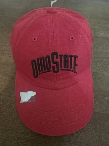 Red Fan1 Ohio State Buckeyes Adjustable Baseball Hat Size OSFM - Picture 1 of 5