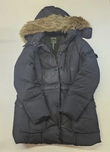 Lauren Ralph Lauren Down Quilted Faux Fur Hooded Full Zip Parka Long Jacket X-L - Picture 1 of 19