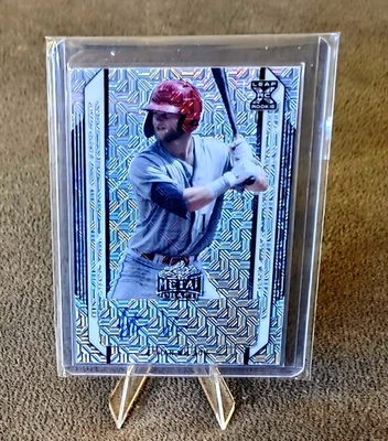 2021 Leaf Metal Draft Ethan Wilson BA-EW1 Silver Mojo Auto RC  - Image 1 of 2