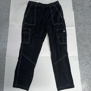 Dickies Draw Strong Cargo Style Pants Size SMALL Black/ White Stitching - Picture 1 of 8
