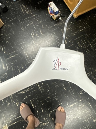 Autentica Moncler Abito Camicia Lingerie 15” Blu Rara Appendiabiti