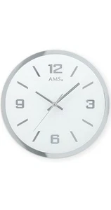 Modern wall clock with quartz movement from AMS AM W9322 NEW - Picture 1 of 1