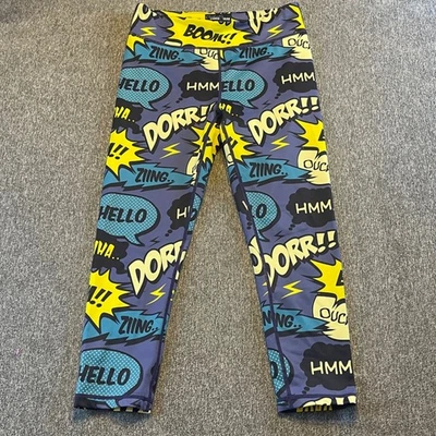 Constantly Varied Gear Comic Book Print Leggings - Women's Small CrossFit Gym - Image 1 of 4