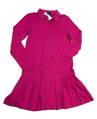 NWT $69.50 Polo Ralph Lauren Girl's Pink Dress Size XL (16) - Image 1 of 4
