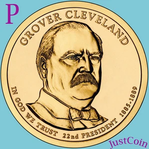 2012-P GROVER CLEVELAND 1st TERM GOLDEN PRESIDENTIAL DOLLAR from Mint Roll UNC - Picture 1 of 2