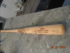 1974 ANGELS SIGNED BAT KMPC RADIO GIVE AWAY FRANK ROBINSON AND 14 OTHERS - Picture 1 of 12
