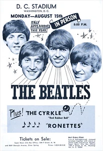 The Beatles 1966 Konzert Poster Druck - Bild 1 von 2