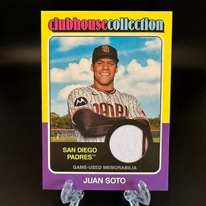 2024 Topps Heritage Juan Soto Clubhouse Collection Relic CCR-JS San Diego Padres - Picture 1 of 2
