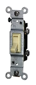 X10 Leviton 2651-21 Co/Alr einpolige geerdete Schalter 120V 15A weiß - Bild 1 von 1