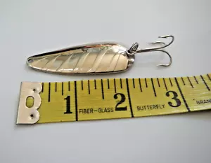 1/2 OZ - SIERRA SPOON - SILVER - VINTAGE FISHING LURE - FROM GARCIA CORPORATION - Picture 1 of 12