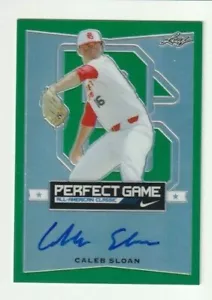 2016 Leaf Perfect Game Caleb Sloan Autograph Auto Card 8/10 Oregon - Picture 1 of 2