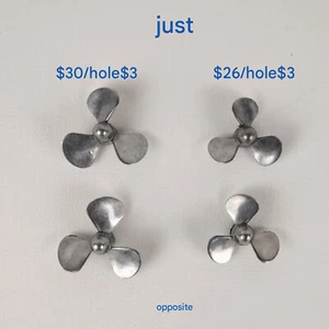 ​3 Pale RC Barca Elica Metallo D26/30mm Puntelli Ottone M3mm AlberoB1 - Foto 1 di 22