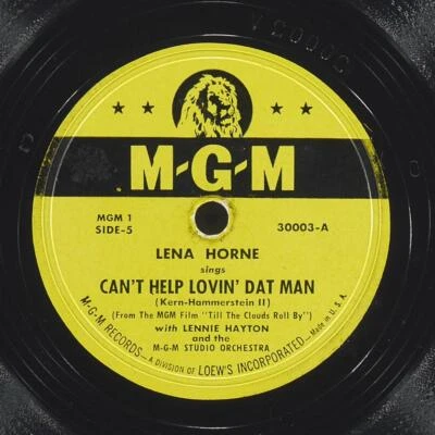 LENA HORNE JUDY GARLAND Lovin' Man / Silver Lining MGM 30003 EX+ 78 10" - Image 1 of 4