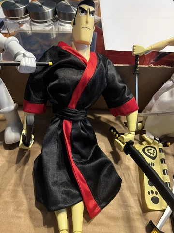 Samurai Jack Figure Lot Of 4 With Accessories Cover