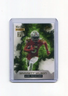 2022 Wild Card Matte SP Rising Heat White Green Garrett Wilson Rookie 1/3 - Image 1 of 2